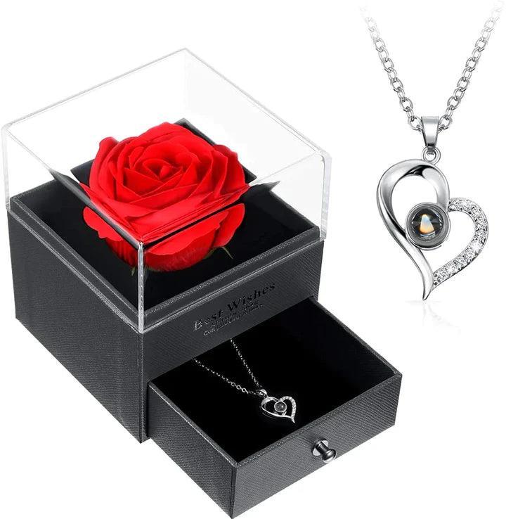 Colar Rosa Eterna Suli